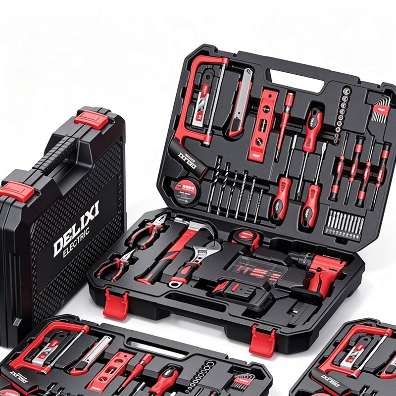 DELIXI Cordless Drill Set 6095 Series 14 Cordless Drill Set